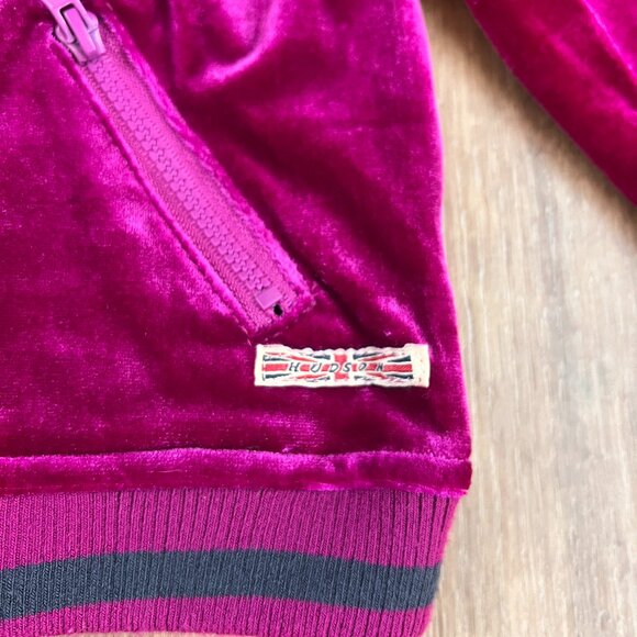 Hudson Pink Velour Infant Girl Track Jacket Full-Zip Baby Size 24M - Picture 2 of 10
